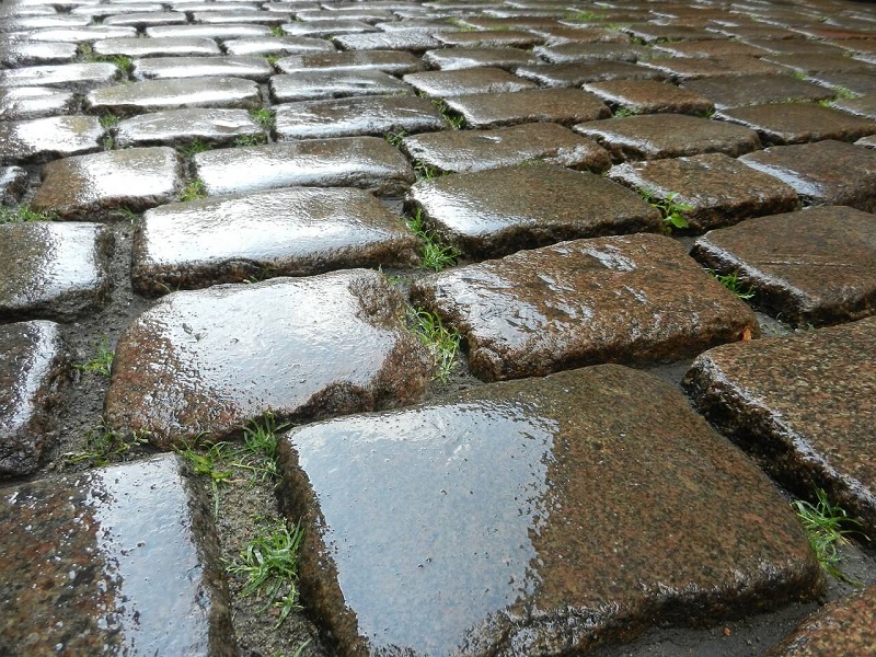 benefits of sealing pavers even in wet pavers
